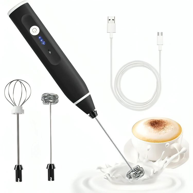 Electric Rechargeable Handheld Coffee Mixer - Perfectly Blend Your Brews With Ease