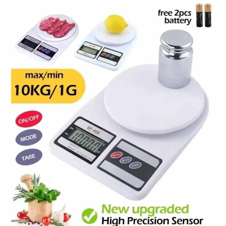 Electronic Kitchen Scale, Digital LCD Display,10 Kg 10,000Gm,SF-400
